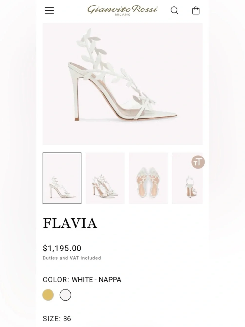 Like New Worn Once - Flavia 105mm Gianvito Rossi - Perfect Wedding Shoe - Picture 7 of 7